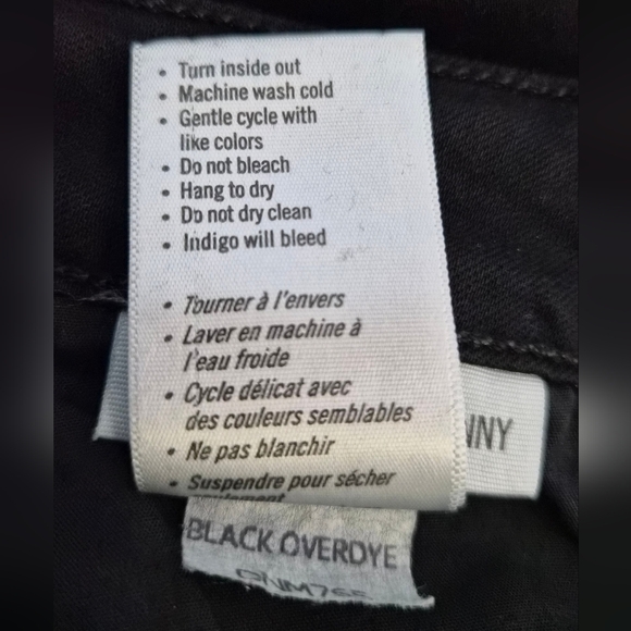 PAIGE Verdugo Ultra Skinny Jeans Black Overdye Size 28 High Rise Stretch Denim - Picture 9 of 9